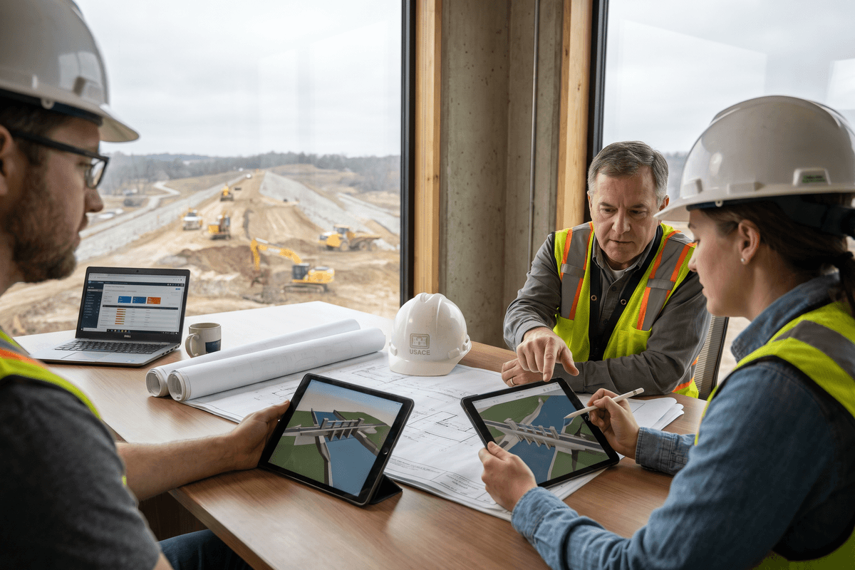 The Heavy Civil Digital Shift: How the USACE's Adoption of BIM is Rewriting Inland Infrastructure Engineering